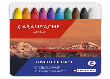 Caran d'Ache Neocolor I 10 Pastels Metal Box