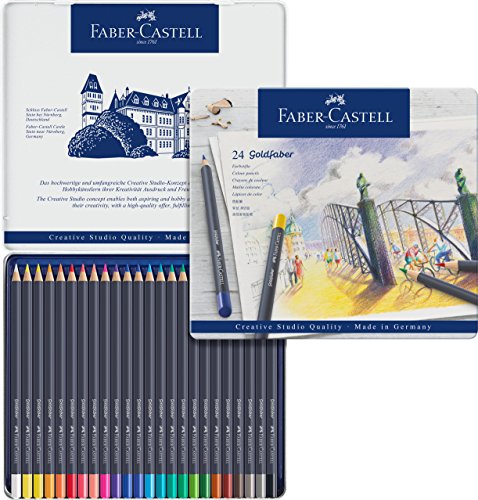 Faber-Castell Goldfaber Colour Pencil Tin of 24