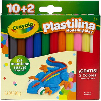 Crayola Plastilina Clay 12 Colors 6.7 oz Modeling Clay