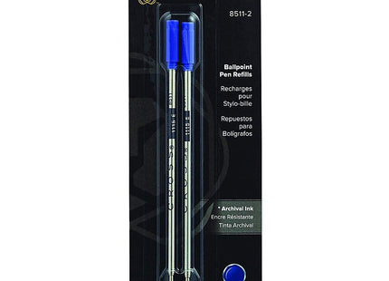 Cross Ballpoint Pen Refill Blue Medium Dual Pack