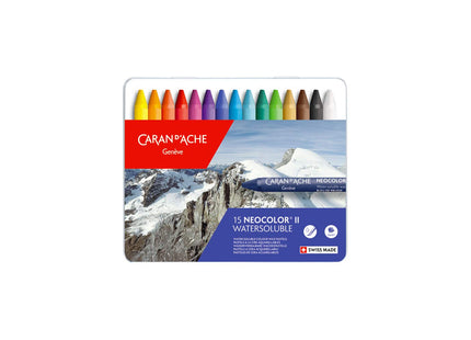 Caran d'Ache Neocolor II 15 Pastels Metal Box