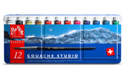 Caran d'Ache Gouache Studio 12 Colors 10ml Metal Box