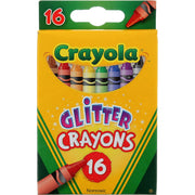 Crayola Glitter Crayons Assorted Colors 16 Count
