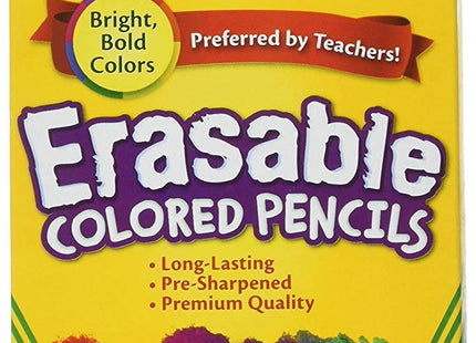 Crayola Erasable Colored Pencils Assorted Colors 12 Count