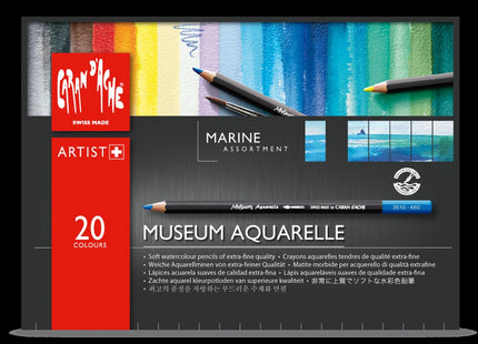 Caran d'Ache Museum Aquarelle 20 Colors Marina