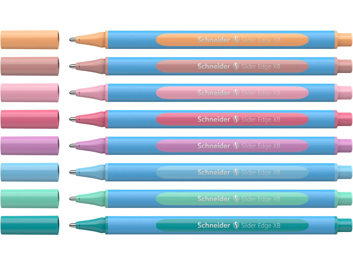Schneider Ballpoint pen Slider Edge XB Box 8 pieces Pastel