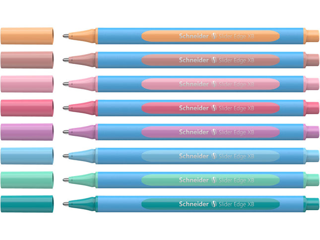 Schneider Ballpoint pen Slider Edge XB Box 8 pieces Pastel