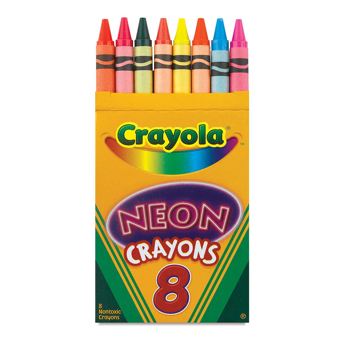 Crayola Neon Crayons Assorted 8 Pack