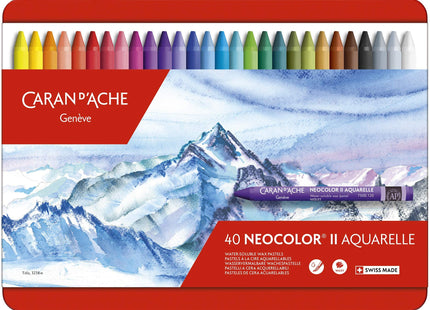 Caran d'Ache Neocolor II 40 Pastels Metal Box