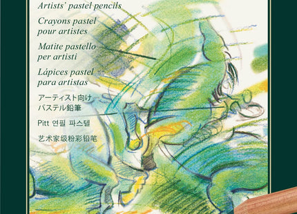 Faber-Castell Pitt Pastel Colour Pencil Tin - 12 Pieces