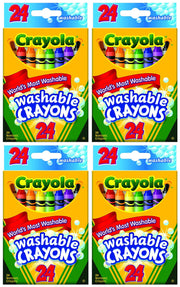 Crayola Washable Ultra Clean Crayons Assorted Colors 24 Count