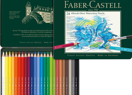 Faber-Castell Albrecht Durer Watercolour Pencil Tin - 24 Pieces
