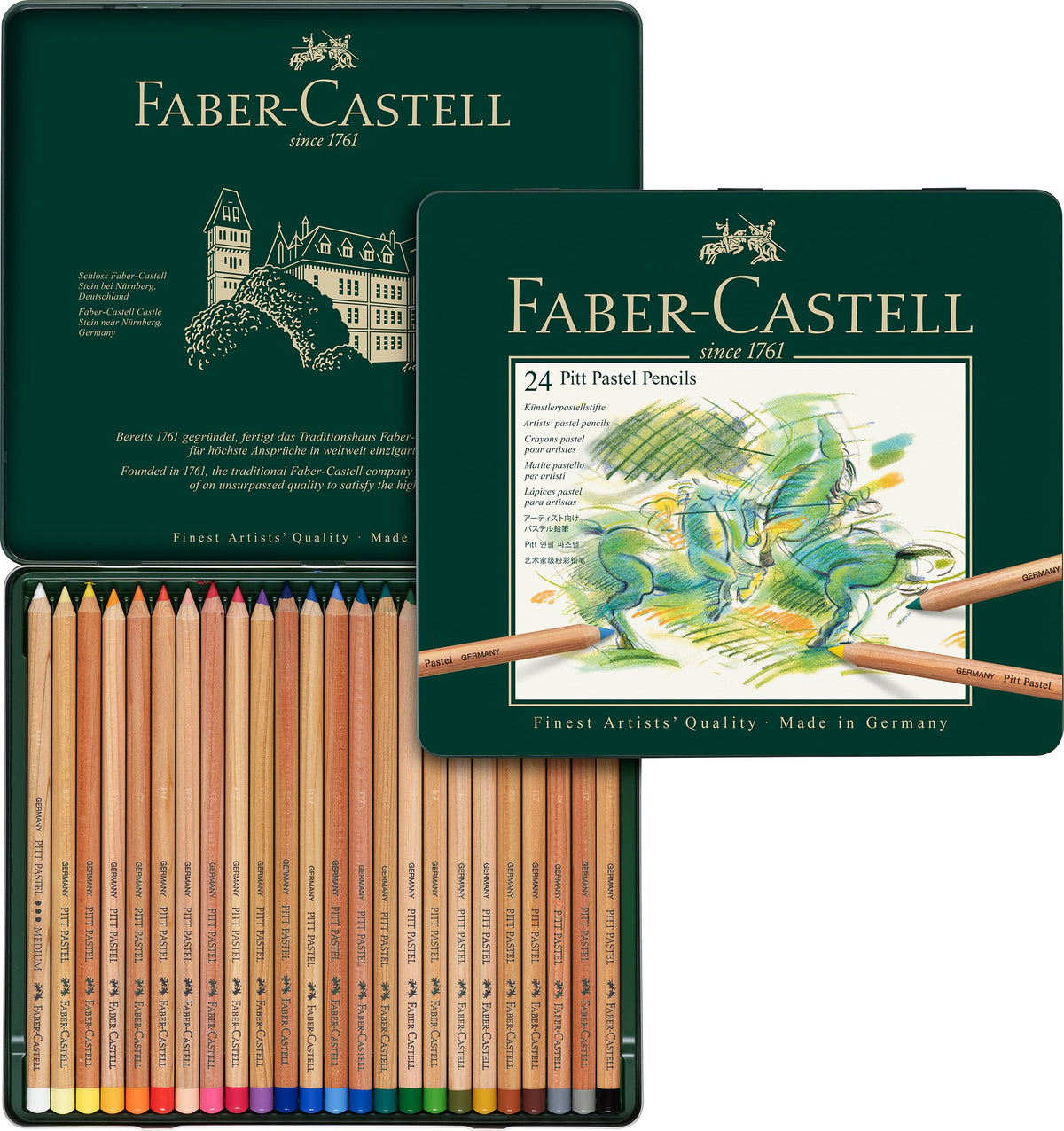 Faber-Castell Pitt Pastel Colour Pencil Tin
