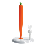 Alessi Bunny and Carrot Kitchen Roll Holder White