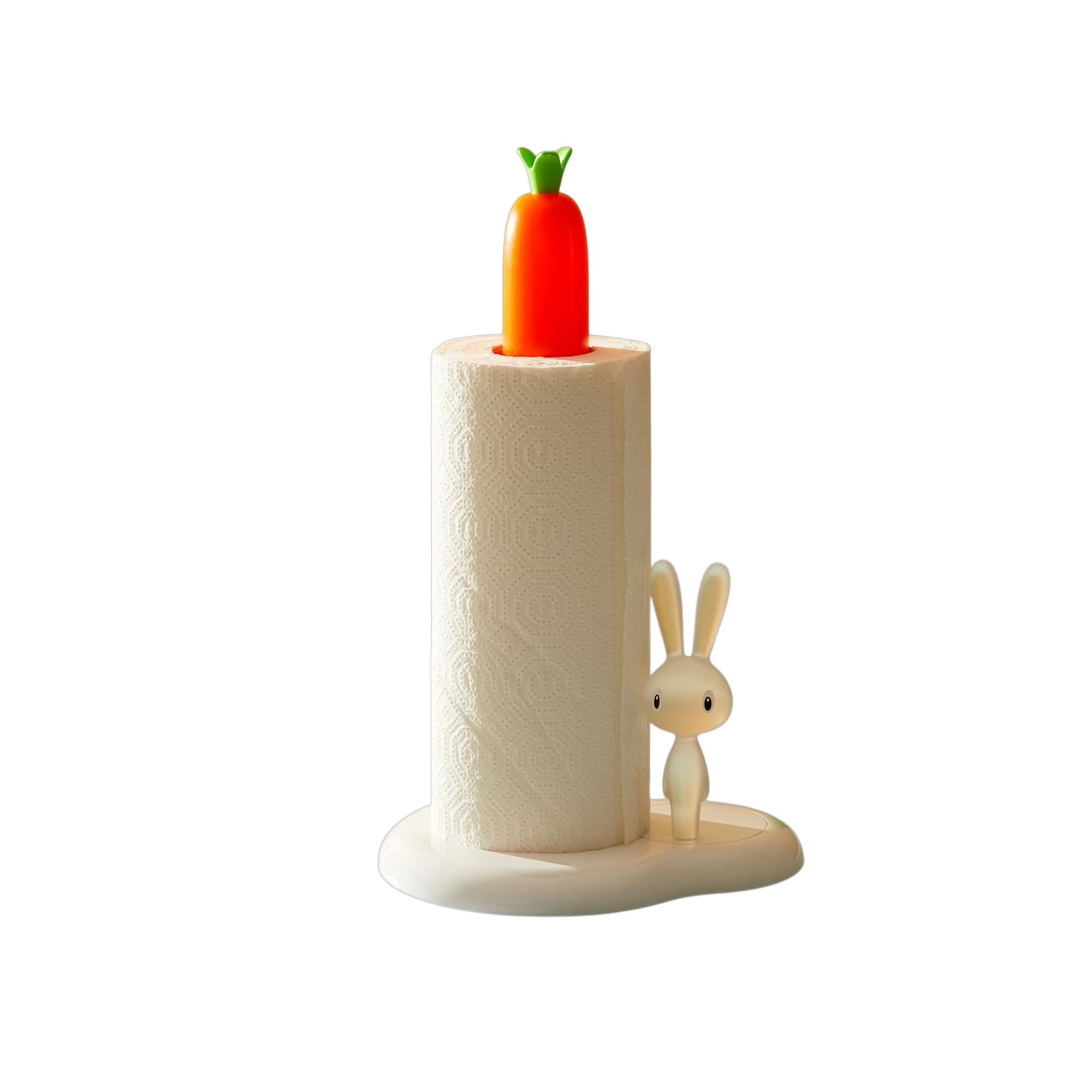 Alessi Bunny and Carrot Kitchen Roll Holder White
