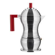 Alessi Pulcina Espresso Coffee Maker 3 Cup Red