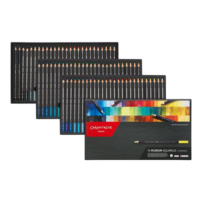 Caran d'Ache Museum Aquarelle 76 Plus 2 Colors