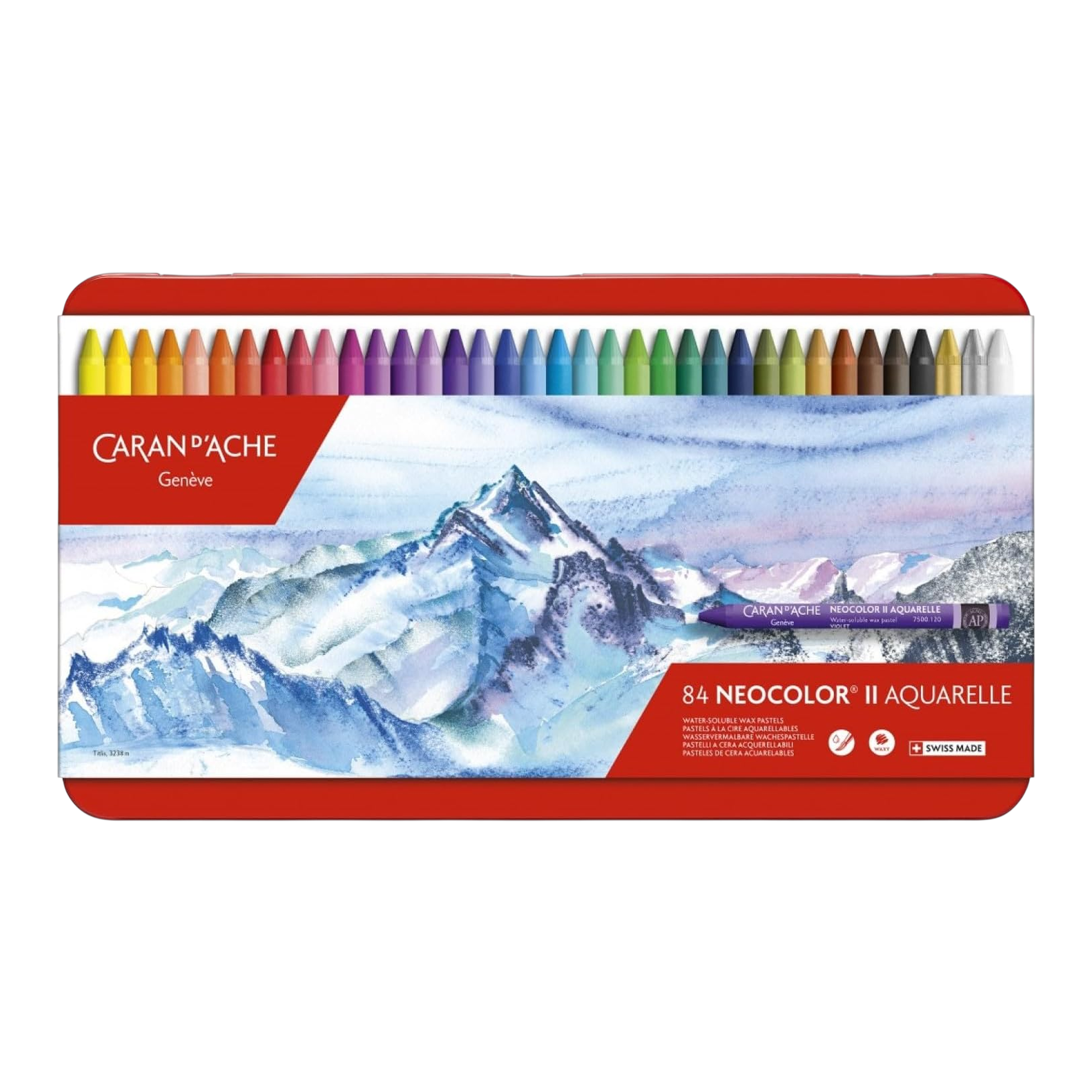 Caran d'Ache Neocolor II 84 Pastels Metal Box