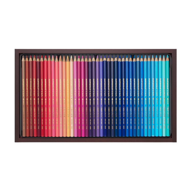 Caran d'Ache Supracolor 120 Color Pencils Wooden Box