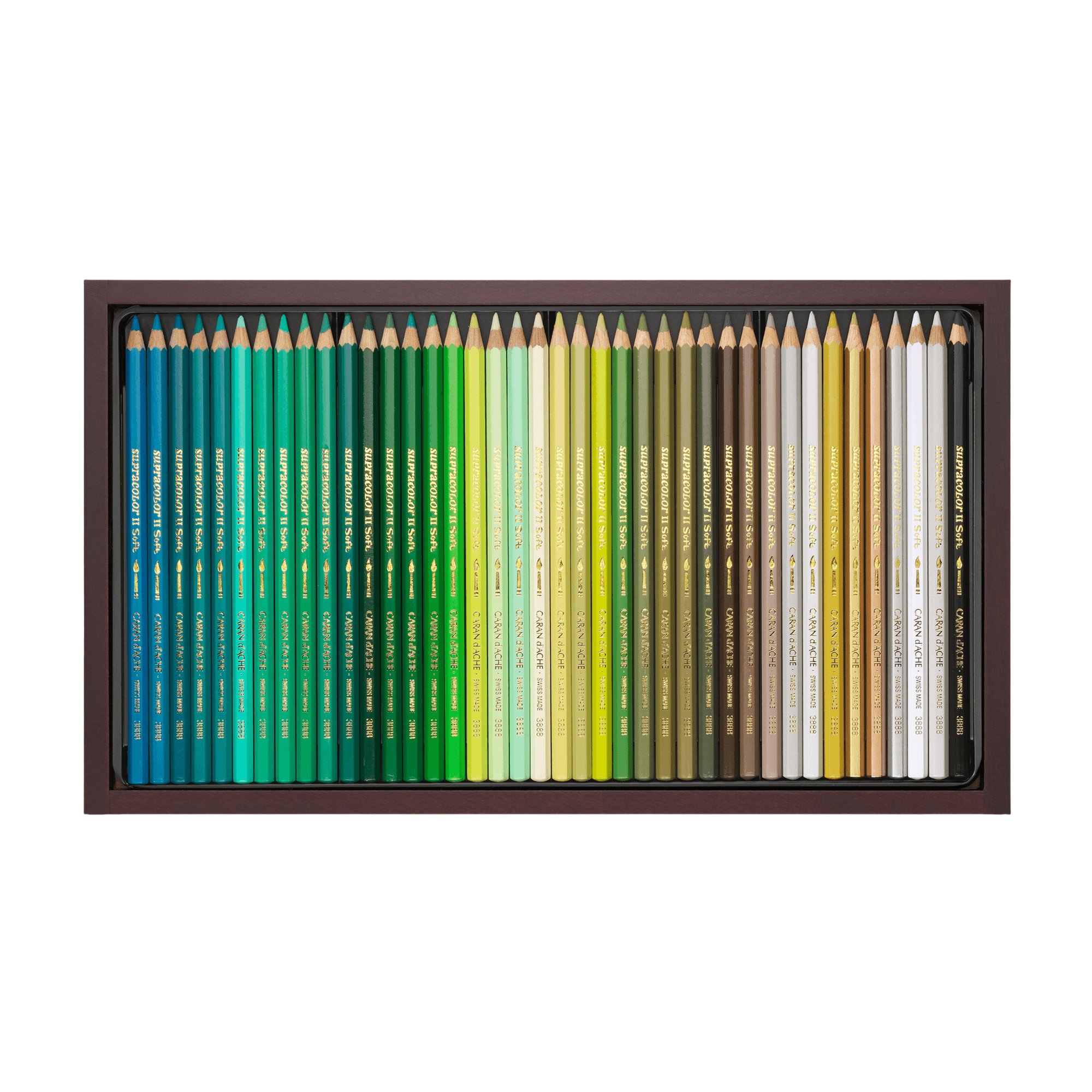 Caran d'Ache Supracolor 120 Color Pencils Wooden Box