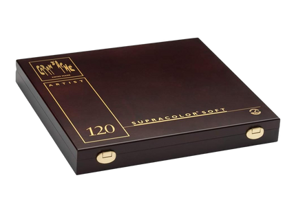 Caran d'Ache Supracolor 120 Color Pencils Wooden Box