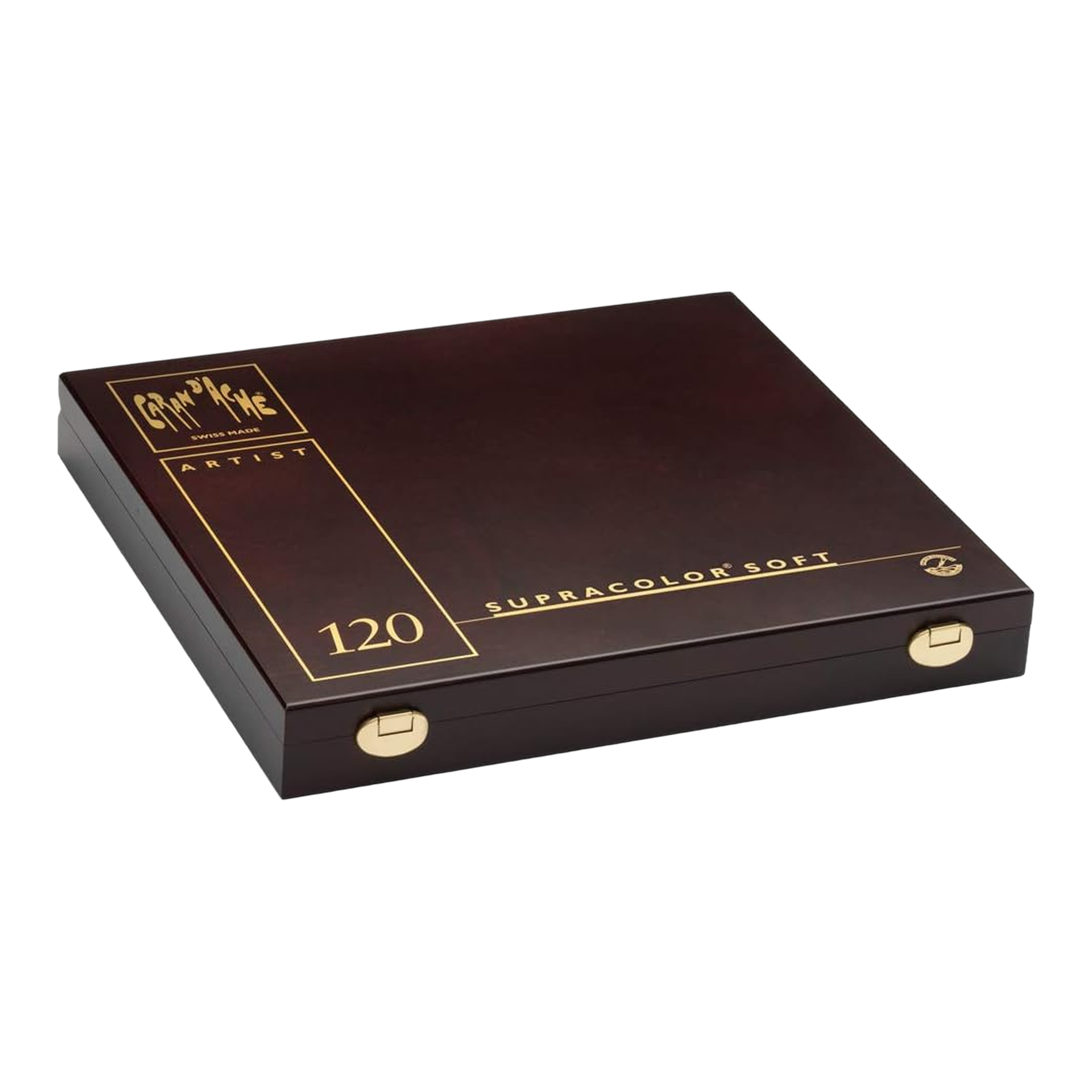 Caran d'Ache Supracolor 120 Color Pencils Wooden Box