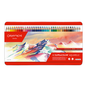 Caran d'Ache Supracolor 40 Color Pencils Metal Box