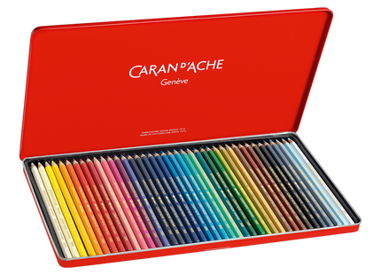 Caran d'Ache Supracolor 40 Color Pencils Metal Box