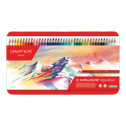 Caran d'Ache Supracolor 80 Color Pencils Metal Box