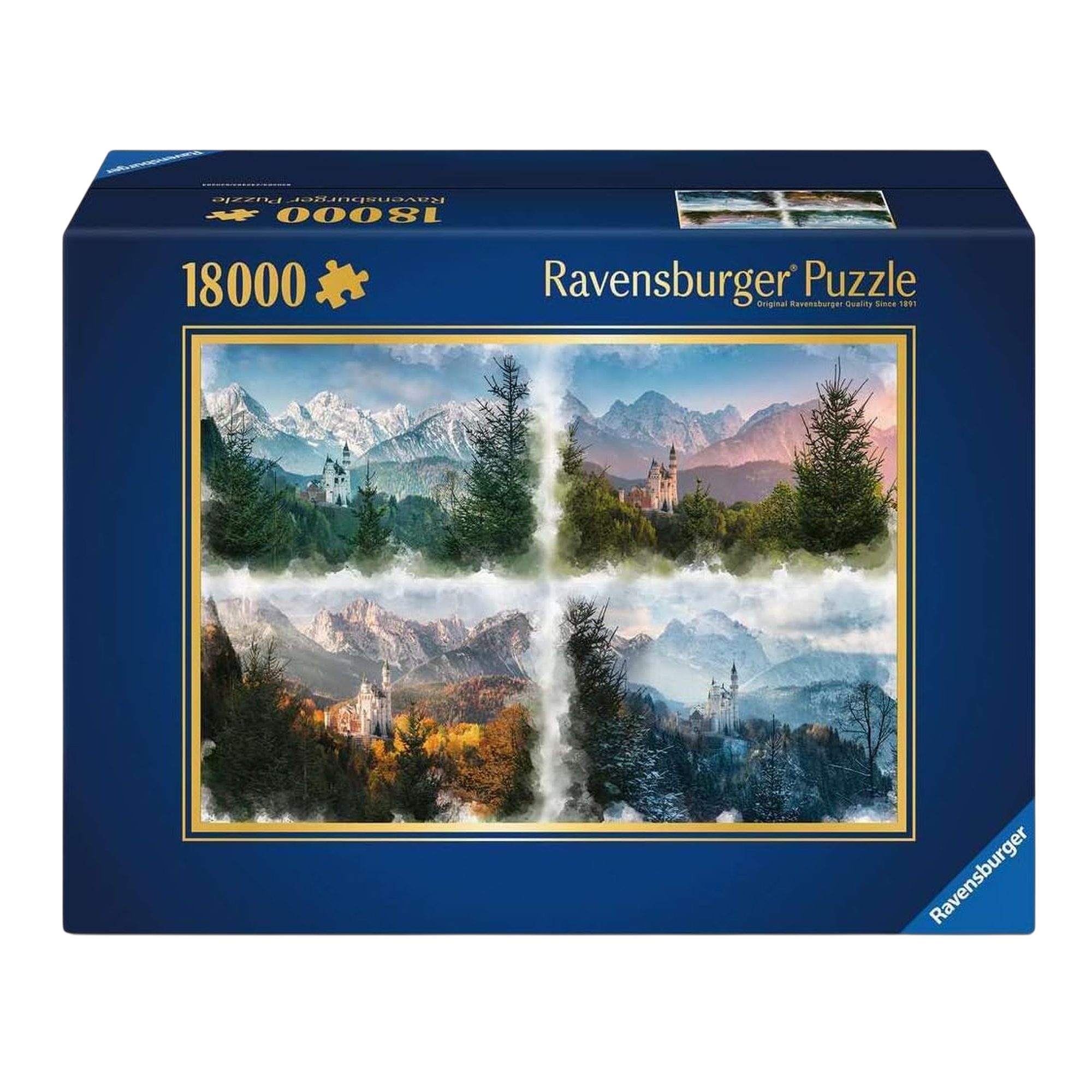 Ravensburger Neuschwanstein Castle Through the Seasons 18000 Piece Puzzle