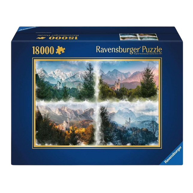 Ravensburger Neuschwanstein Castle Through the Seasons 18000 Piece Puzzle