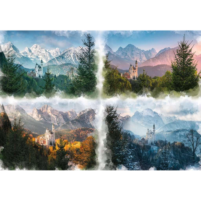 Ravensburger Neuschwanstein Castle Through the Seasons 18000 Piece Puzzle