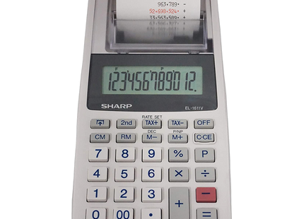 Sharp EL-1611V Handheld Printing Calculator