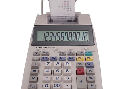 Sharp EL-1750V 12-Digit Printing Calculator