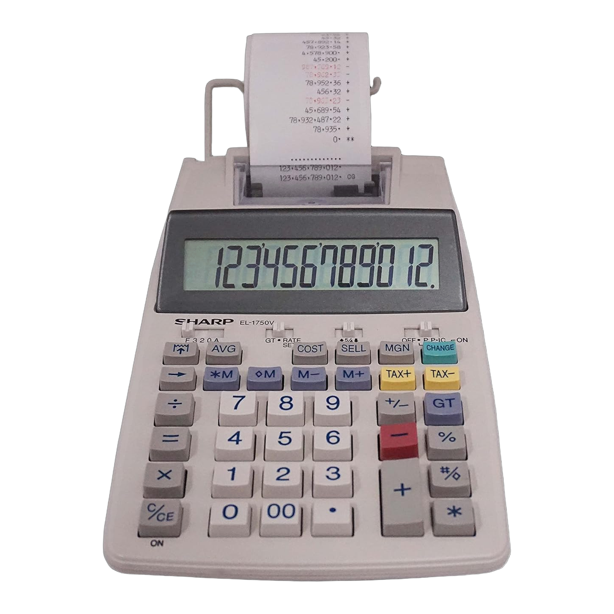 Sharp EL-1750V 12-Digit Printing Calculator