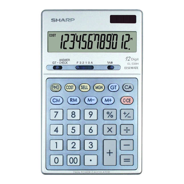 Sharp EL-339HB 12-Digit Desktop Calculator