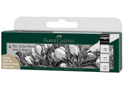 Faber-Castell Pitt Artist Pen Black and White Set