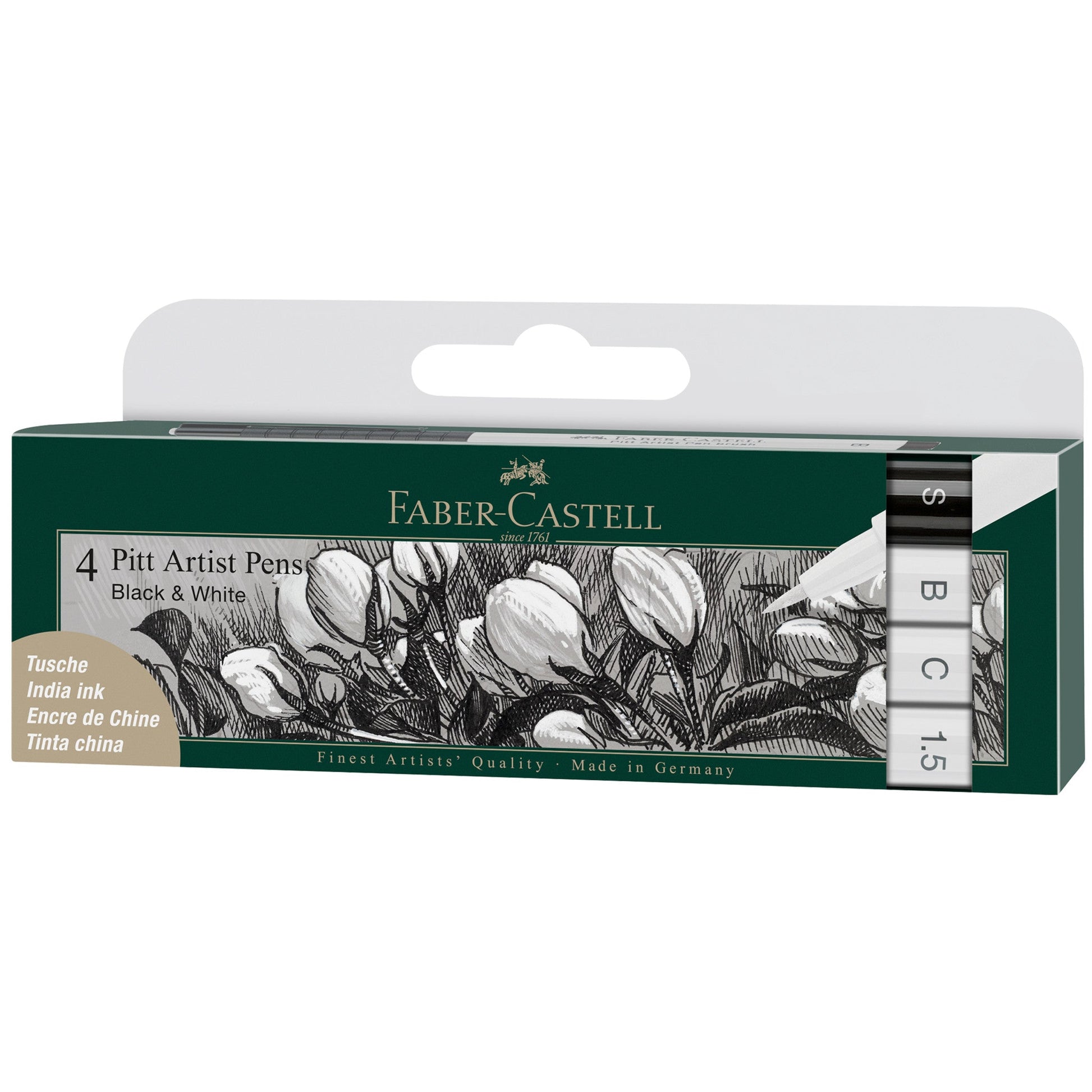 Faber-Castell Pitt Artist Pen Black and White Set